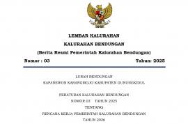 PERATURAN KALURAHAN BENDUNGAN NOMOR 03 TAHUN 2025